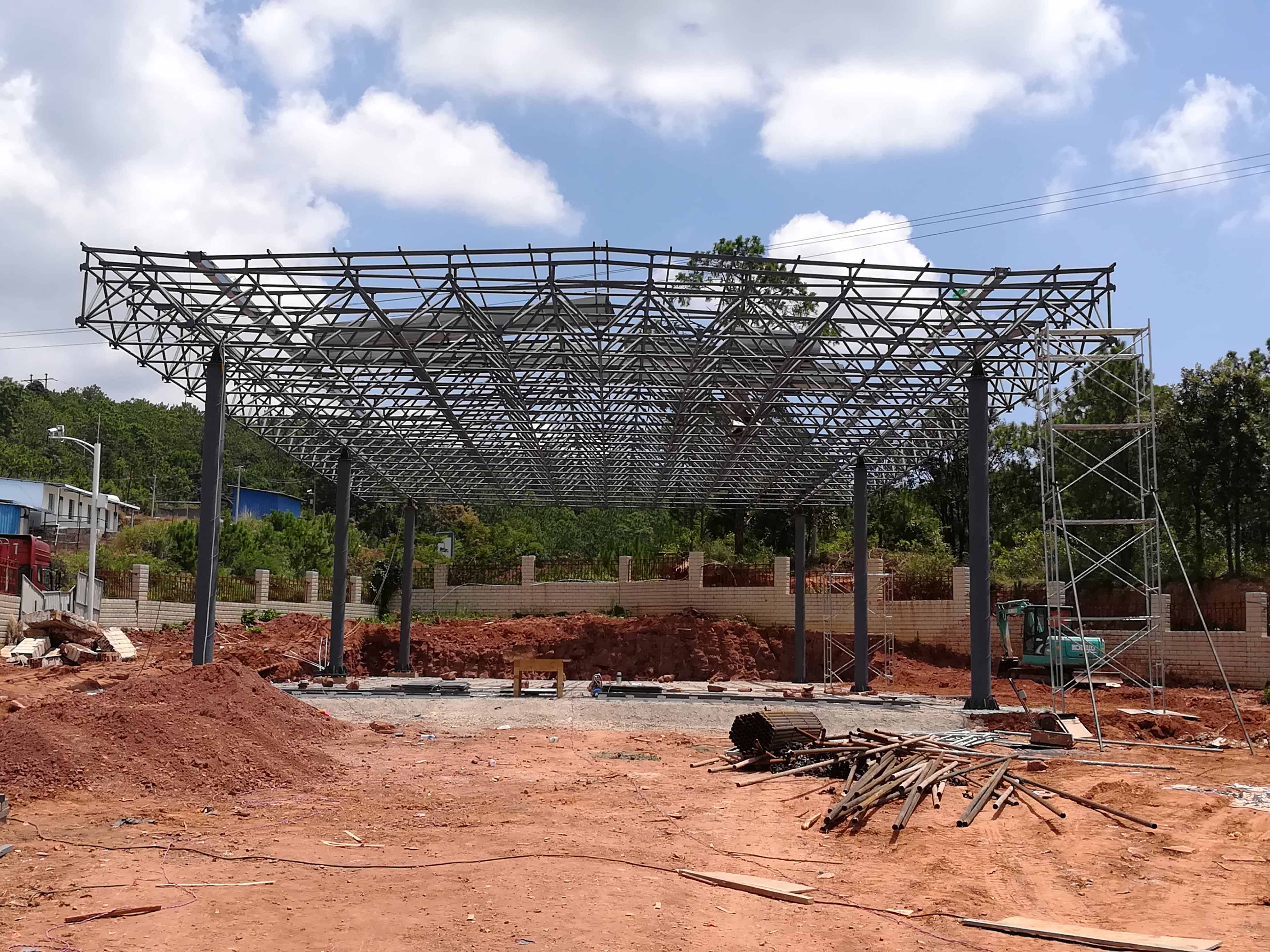 渝中加油站网架屋面