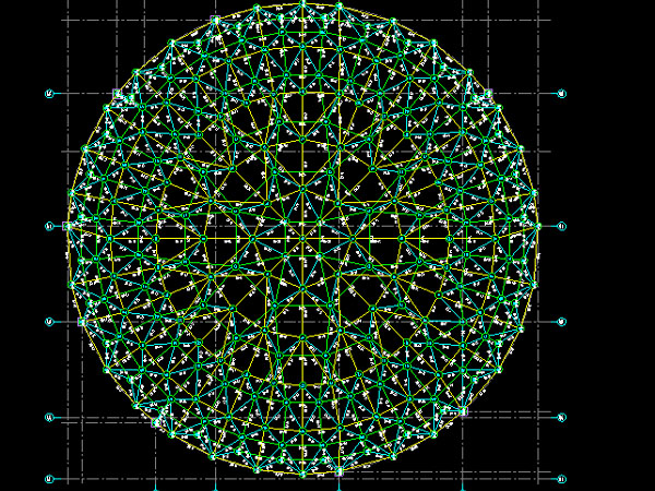 渝中明光正元广场圆形网架